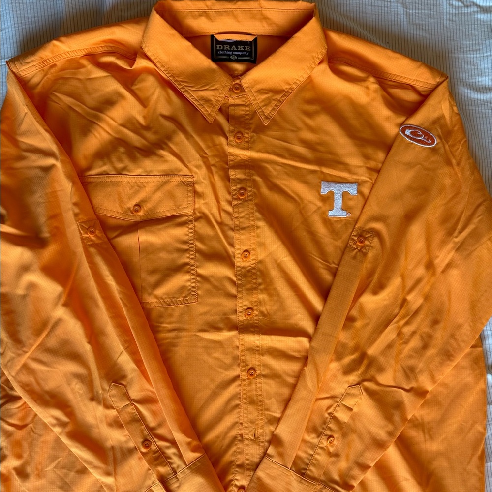 Drake Tennessee Vols Performance Button down Shirt